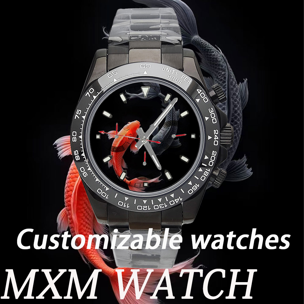 Leather Bracelet - Individualisierte Kreative VK63 Uhr 39,3mm Herren-Chronograph