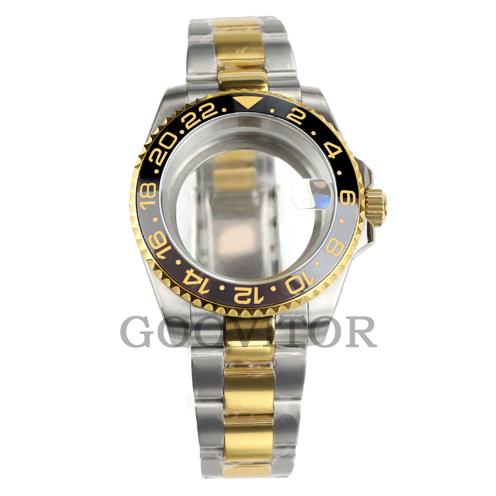 Jared Jewelry Watches - Gold-Silber-Uhrengehäuse NH35 Saphirglas 40 mm NH35-Gehäuse