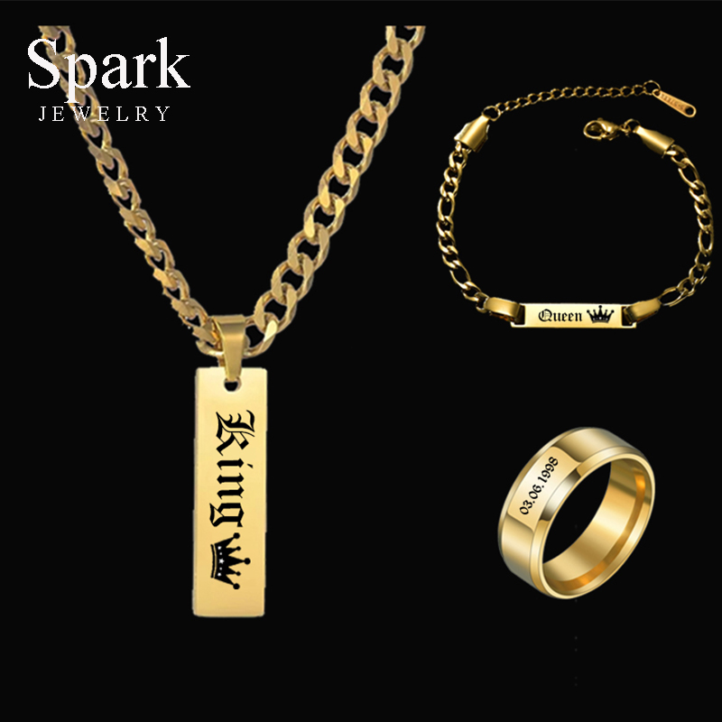 Engraved Name Necklace - Funken personalisierte benutzerdefinierte dicke Kette Gravur