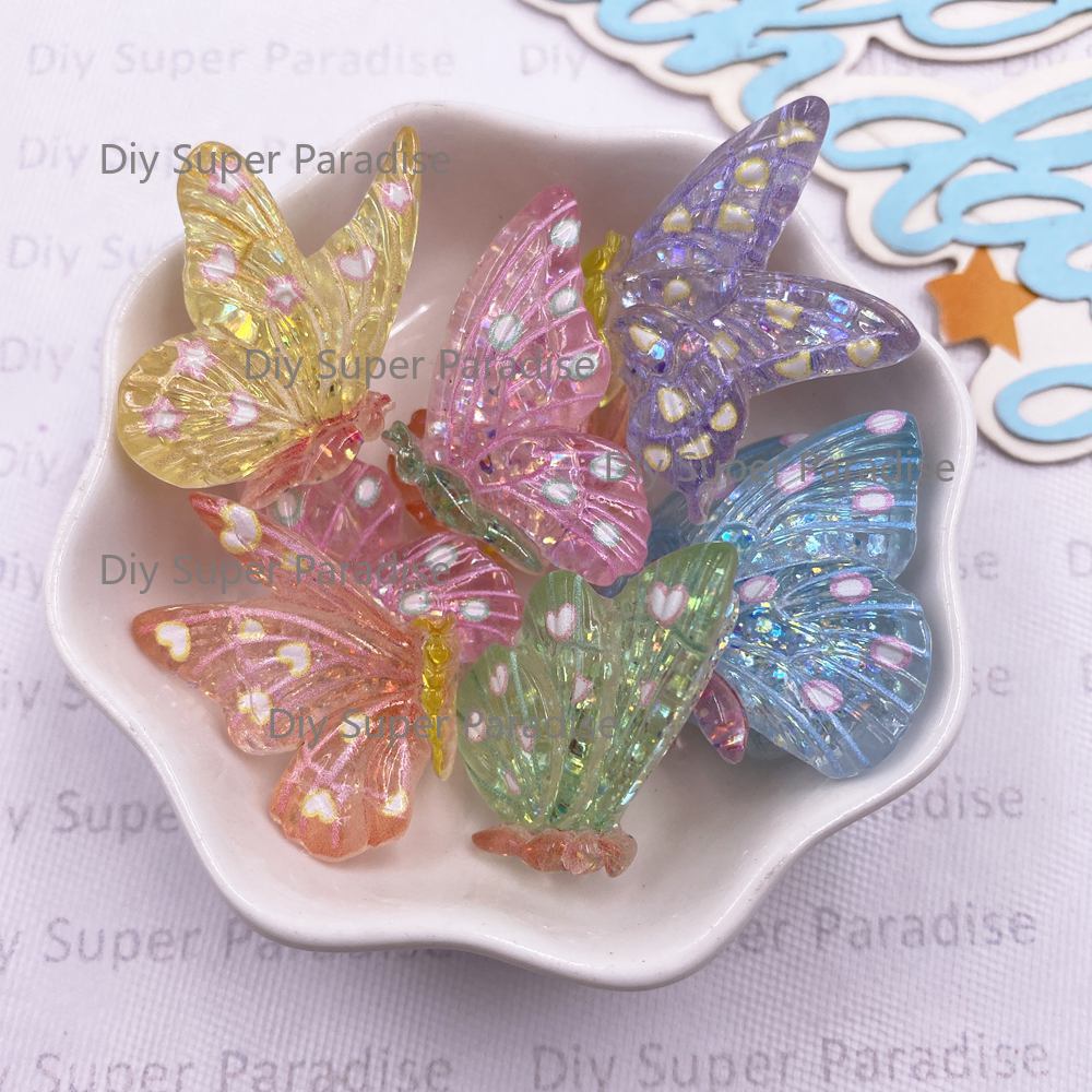 Paradise Jewelry & Watches Llc Miami Photos - 10 Stück Bunte Glitzer-Pailletten-Kristalle Schmetterling Flache
