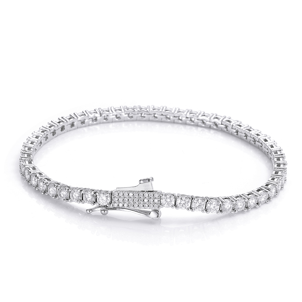 3mm 4mm Iced Out Tennis-Armban – Tennis Bracelet Cubic Bewertung und Preis
