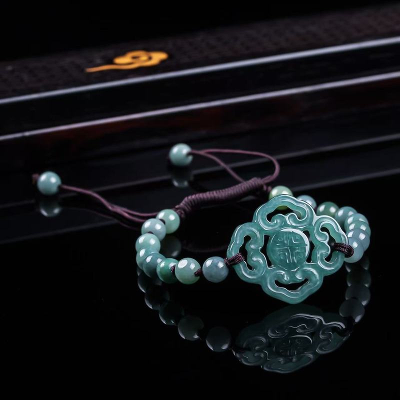 Natürliches Jadeit-Armband der – Jewelry & Watches Bench Bewertung und Preis