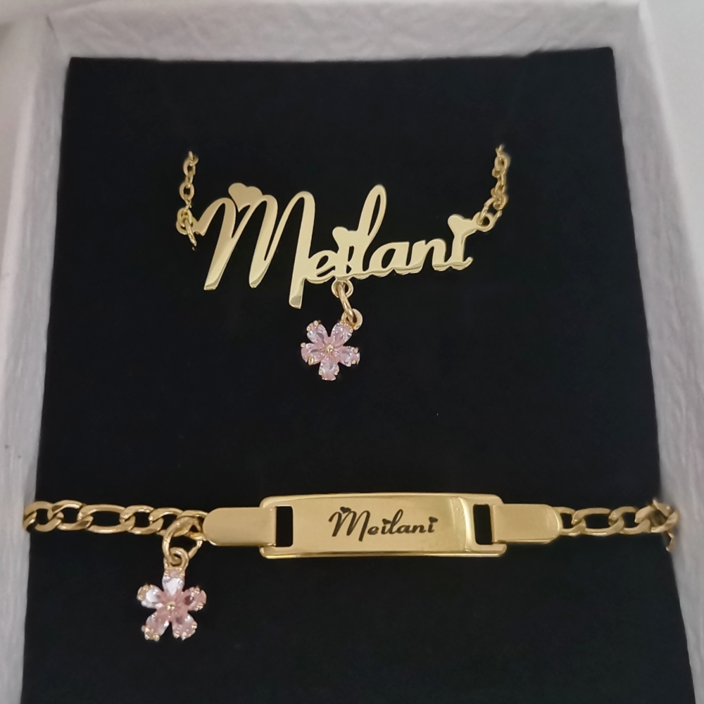 Leechee Blume Zirkon kleiner A – Engraved Name Necklace Bewertung und Preis