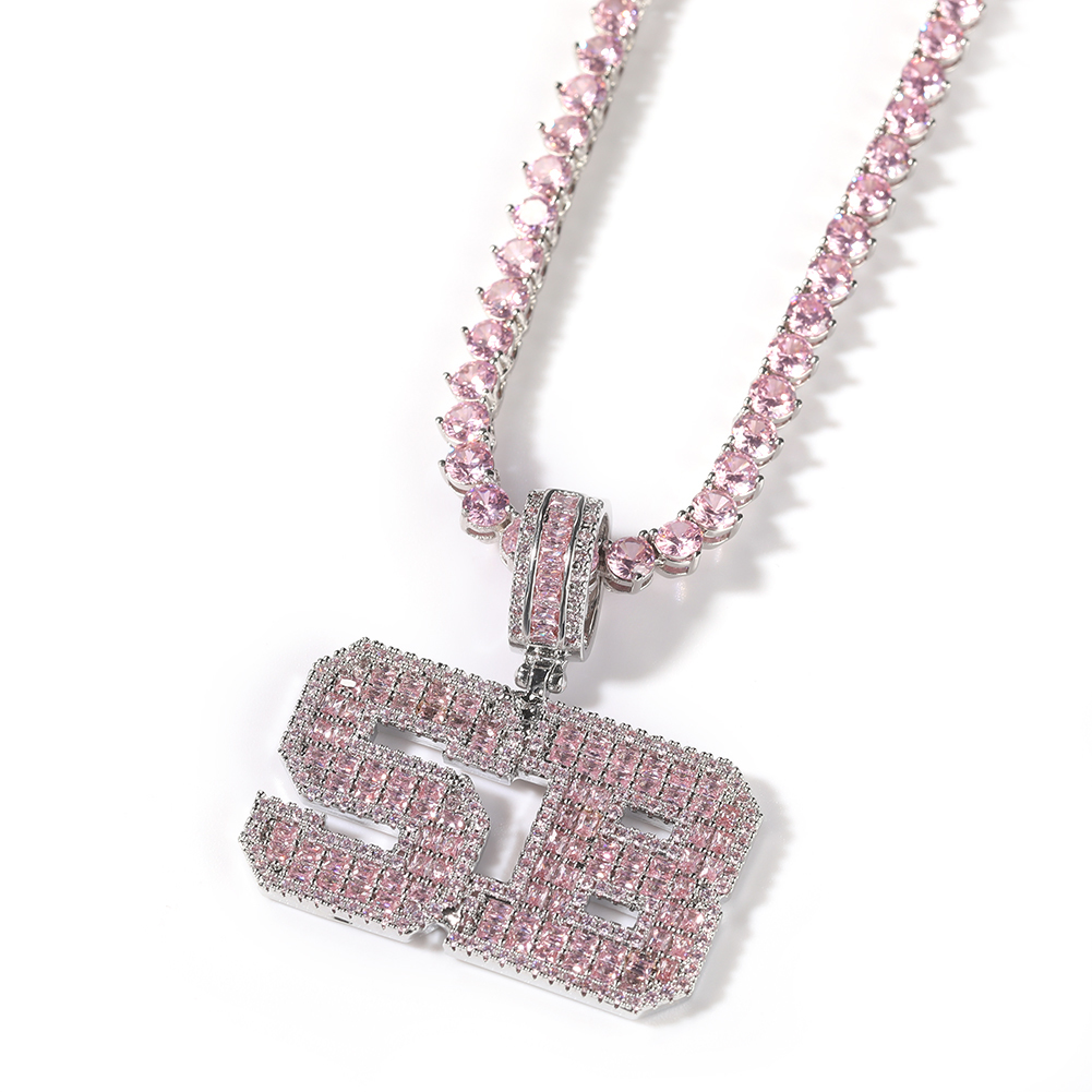 Uwin rosa Baguette Buchstaben  – Tennis Bracelet Cubic Bewertung und Preis