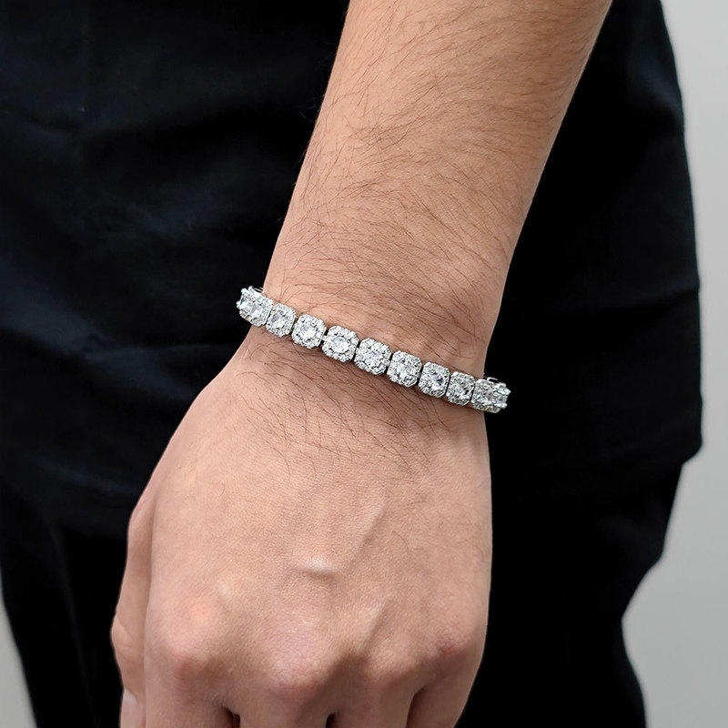 B&C Gold Tennis-Armband für He – Tennis Bracelet Cubic Bewertung und Preis