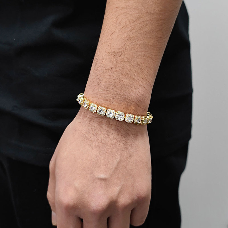 B&C Gold Tennis-Armband für He – Tennis Bracelet Cubic Bewertung und Preis