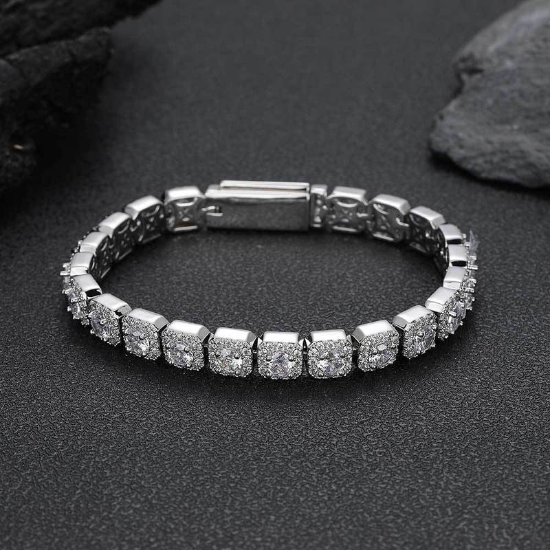 B&C Gold Tennis-Armband für He – Tennis Bracelet Cubic Bewertung und Preis