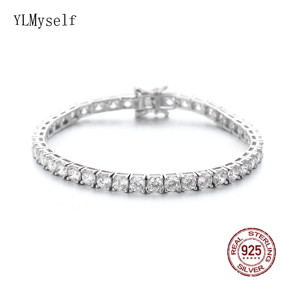 YLMyself 925 Silber Tennisarmb – Tennis Bracelet Cubic Bewertung und Preis