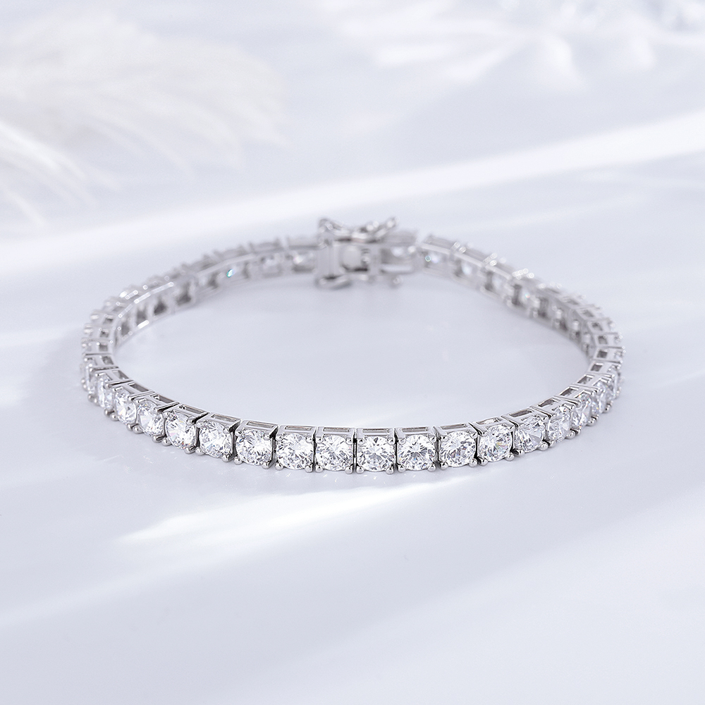YLMyself 925 Silber Tennisarmb – Tennis Bracelet Cubic Bewertung und Preis