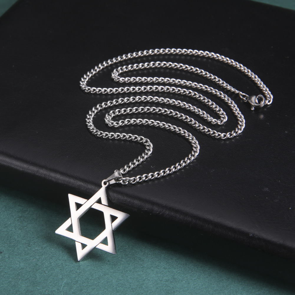 Edelstahl-Davidstern-Anhänger- – Necklace Pendant Bewertung und Preis